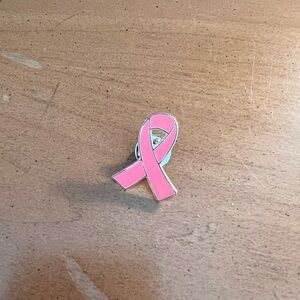 Pink Awareness Ribbon Enamel Pin